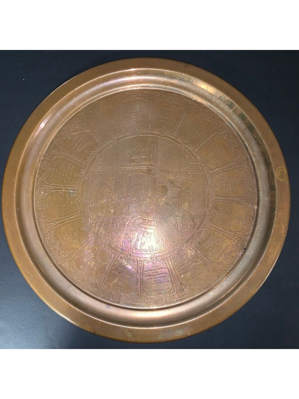 Flemish Copper Tray 13 inch Cocktail Recipes
